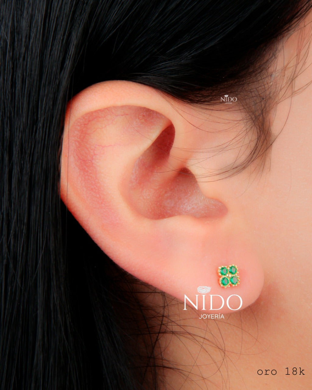 Topo Van Cleef pequeño piedra peso 0,91 gramos 18k