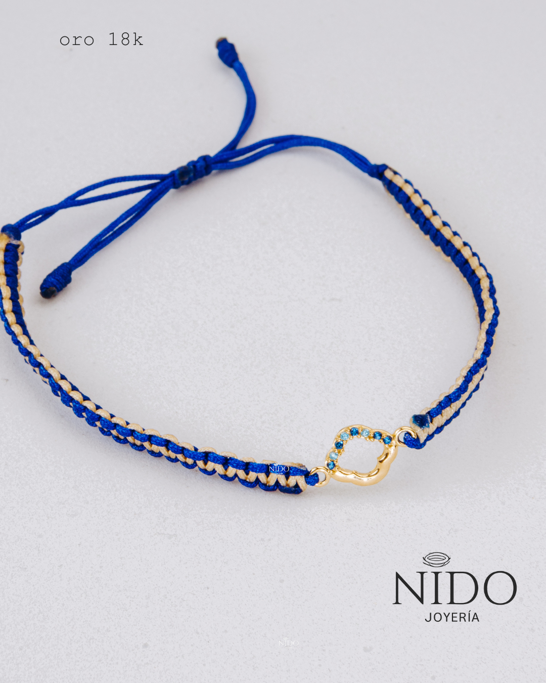 Herraje nube circon azul