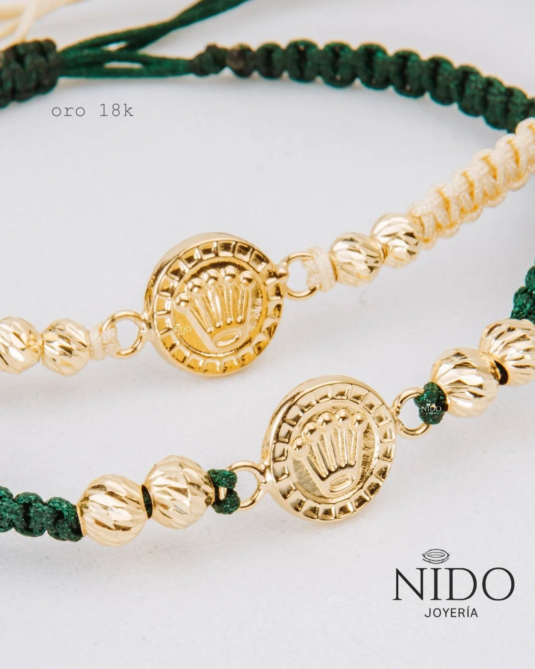 Herraje Rolex peso 0,45 gramos pulsera verde 4 balines #5 biselados