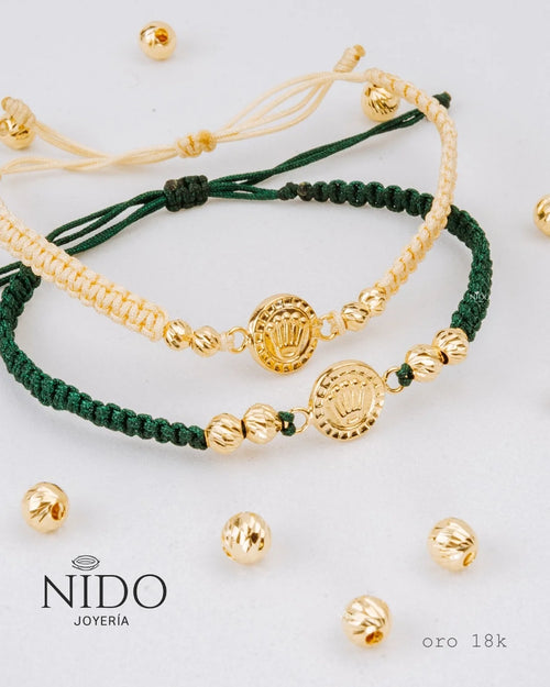 Herraje Rolex peso 0,45 gramos pulsera verde 4 balines #5 biselados