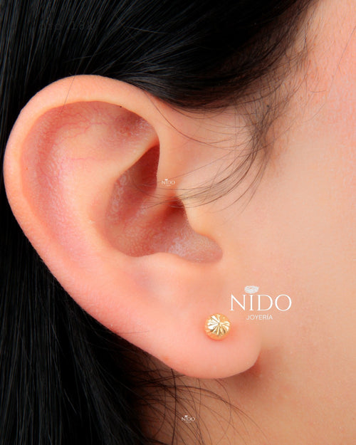 Topo Balin diamantado 0.61 g 18k