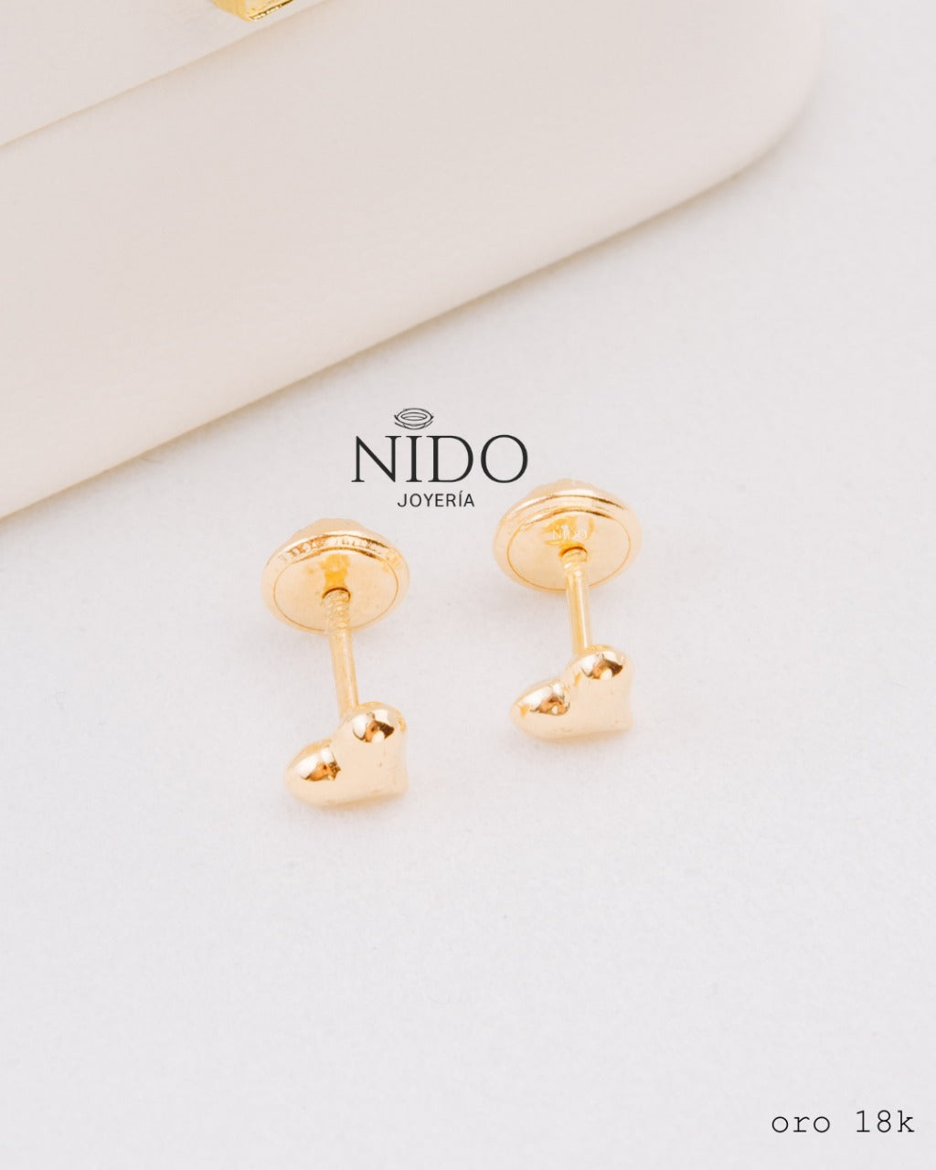 Topo corazón relleno peso 0.53 gramos 18k