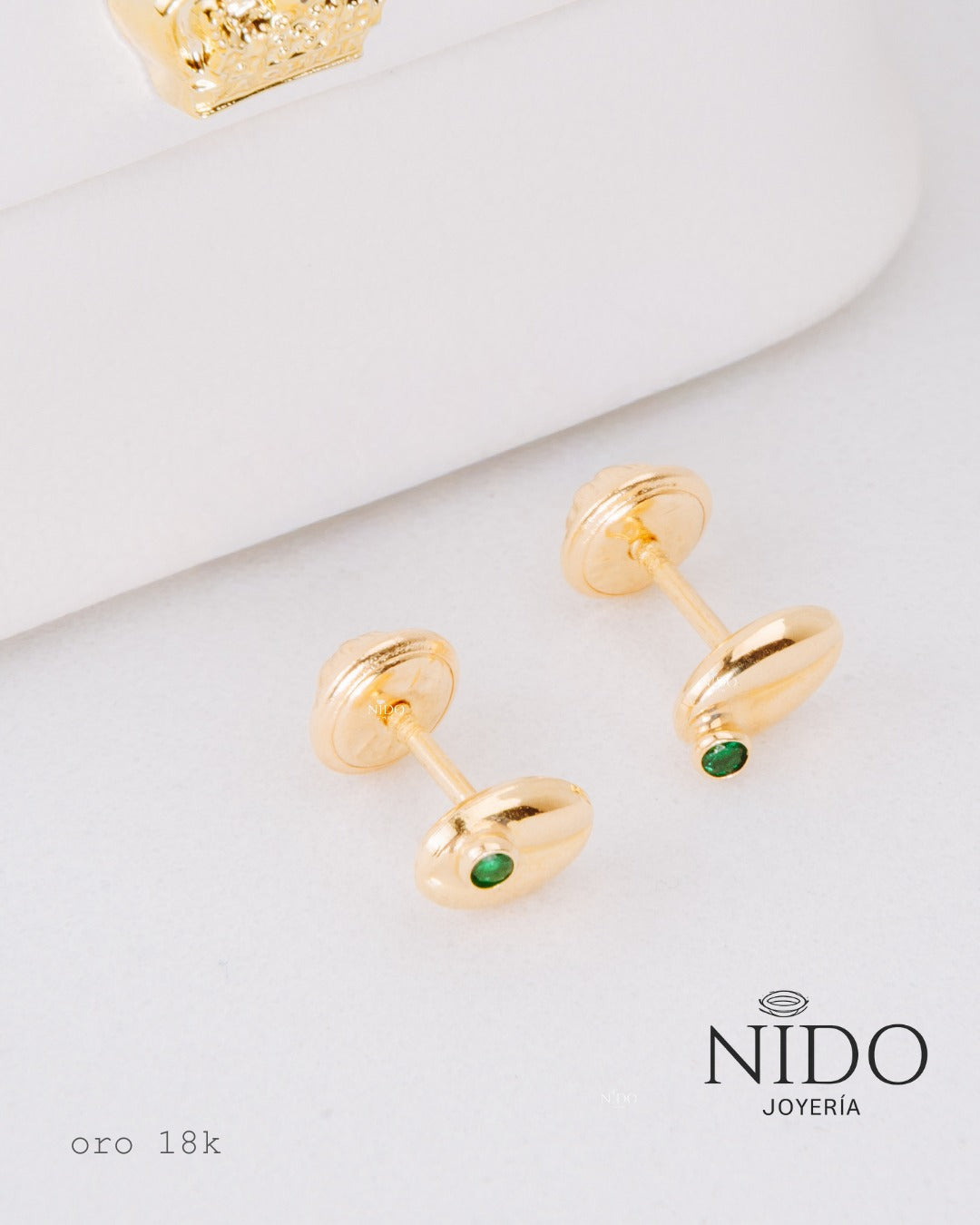 Topo grano de café pequeño peso 0,61 gramos 18k