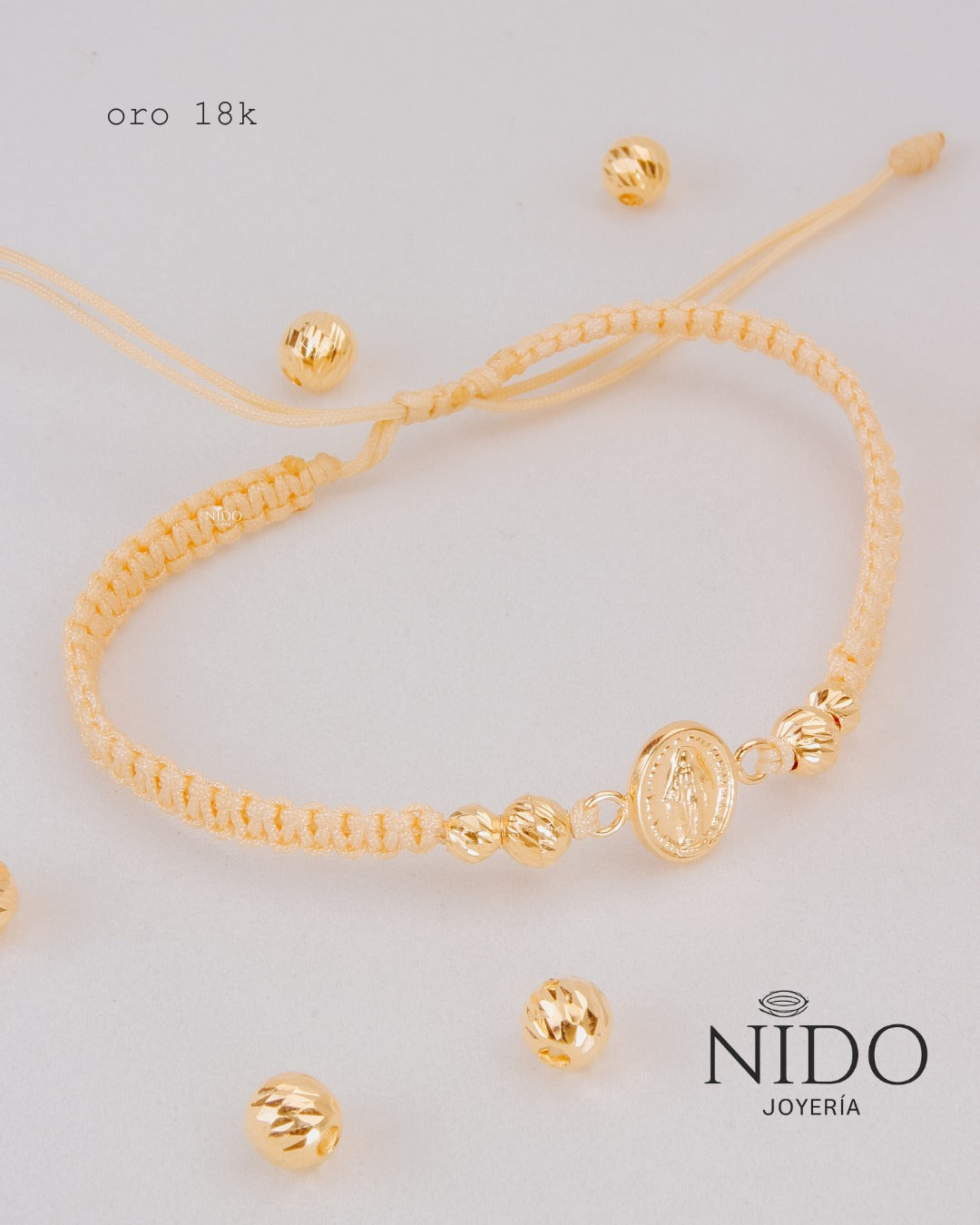 Herraje virgen mediano peso 0,44 gramos con 2 balines #5 y 2 balines #4