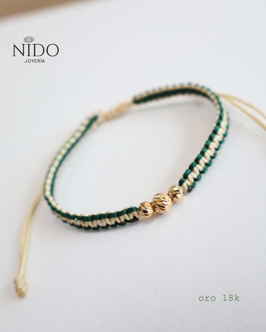 ✨Pulsera bicolor 1 balin #5 más dos balines #4